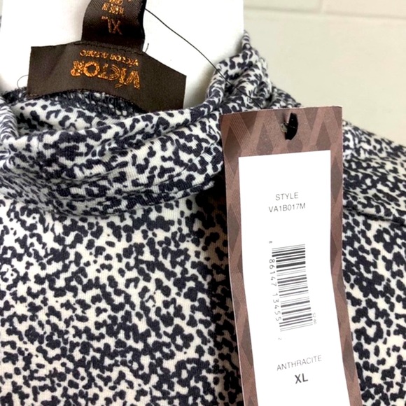 VICTOR ALFARO Mock Turtleneck Blouse size XL - Picture 7 of 11